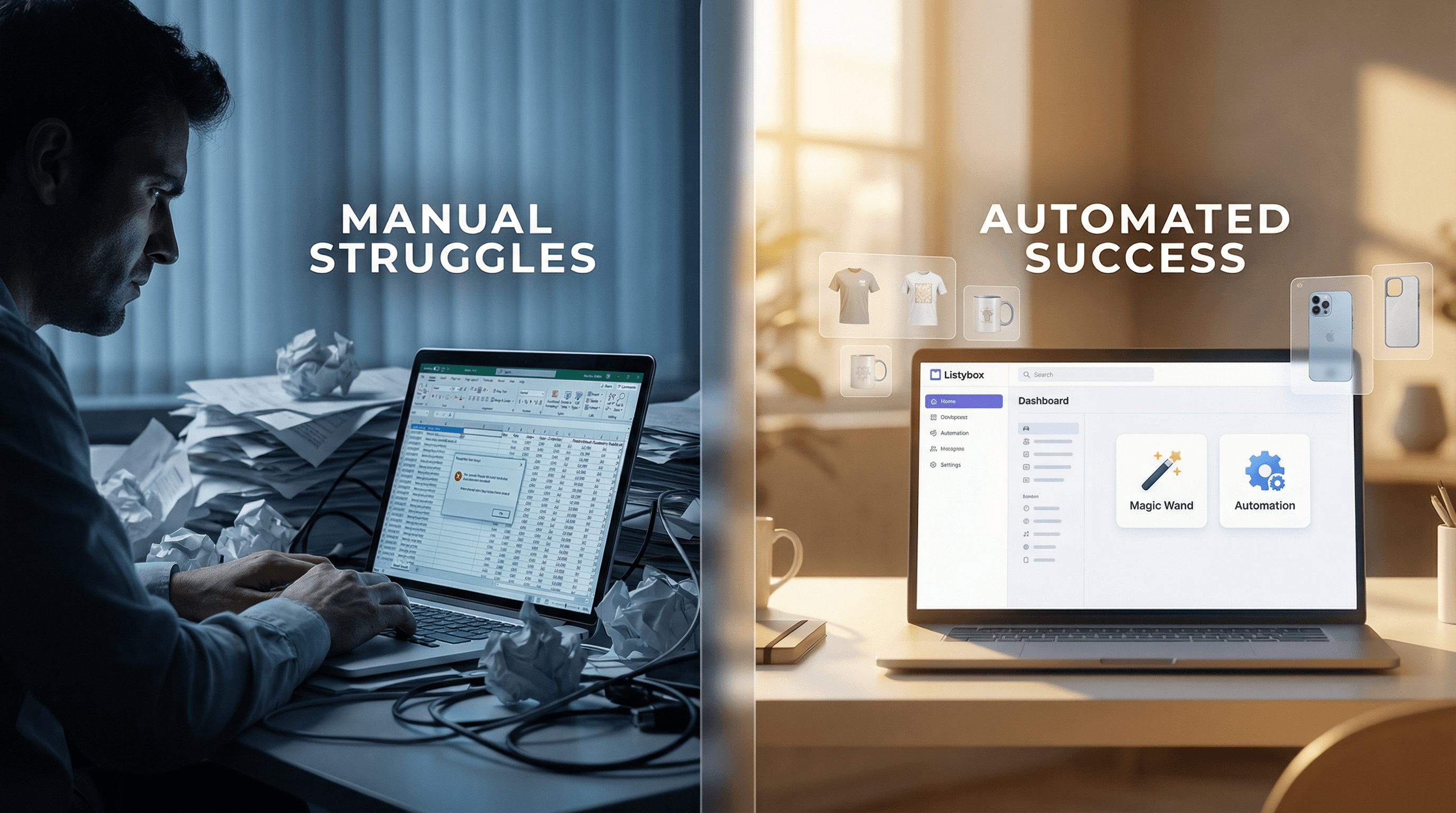 Cover for Listybox vs. Printify: The Integrated Ecosystem Advantage