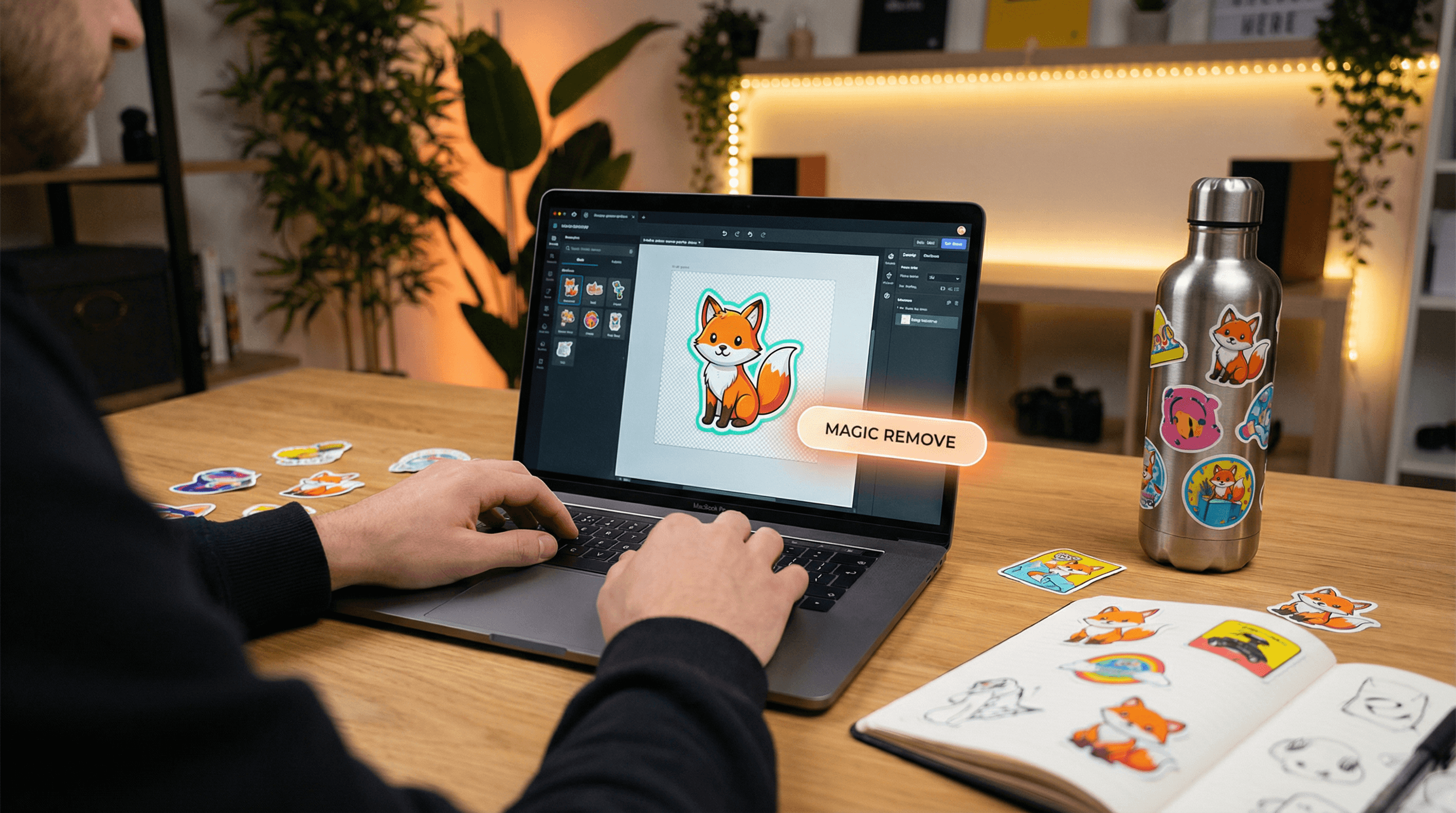 Cover for Design and Sell Stickers: The Secret to High-Margin Passive Income